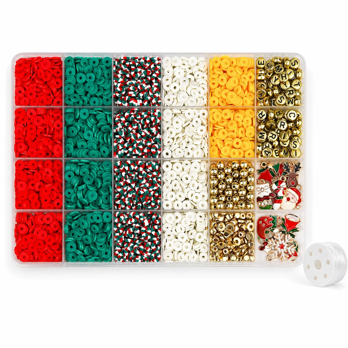 2,900-Piece Polymer Clay Bead Jewelry Making Kit