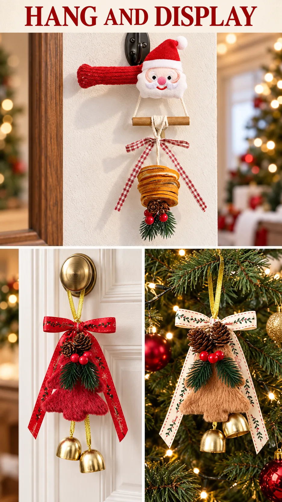 2026 Santa and Christmas Tree Door Handle Covers and Hanging Ornaments product detail 7